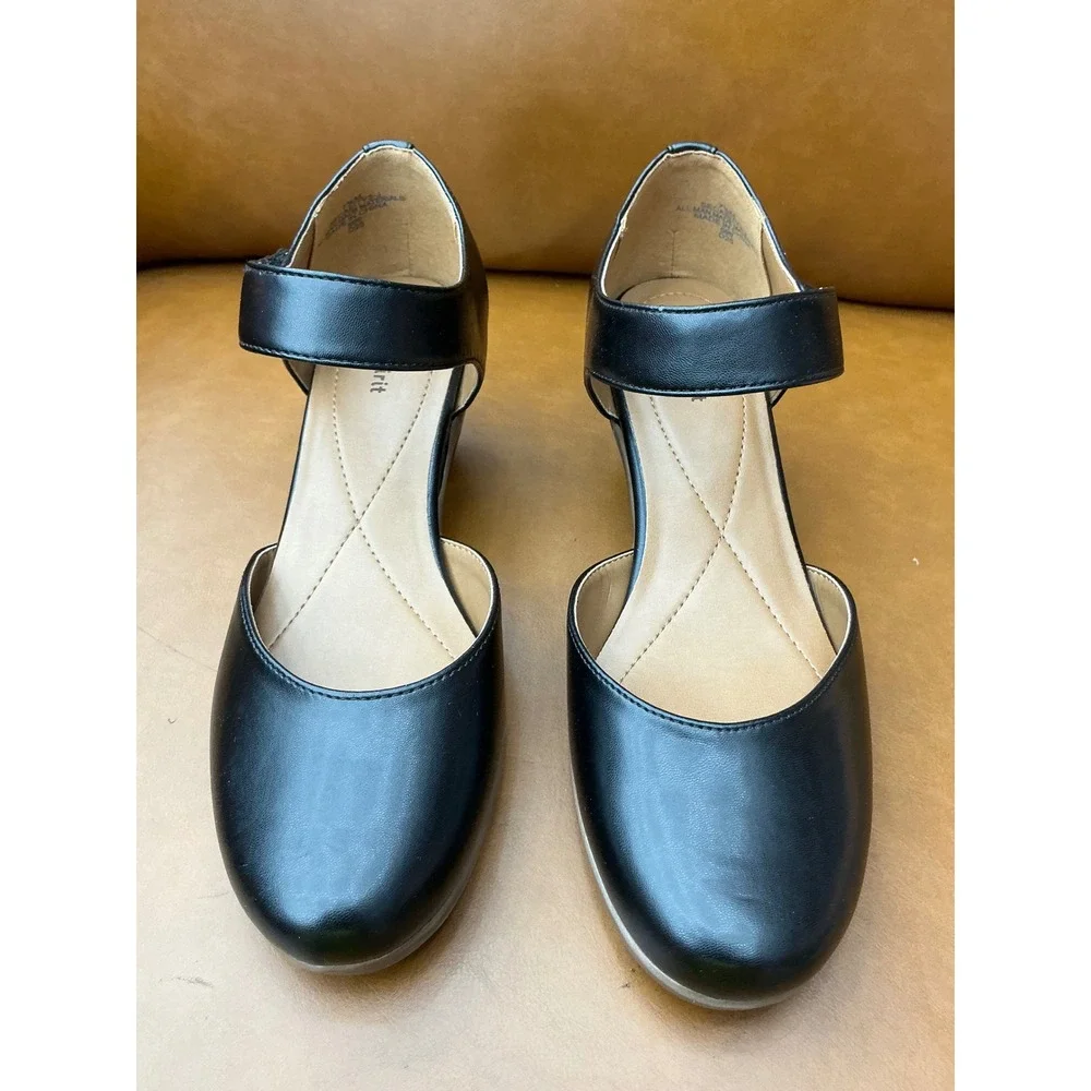 Easy Spirit Casity Mary Jane Heels Womens 7.5 Black Comfort Pump